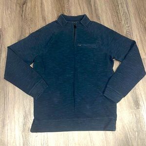 Men’s Marc Anthony 1/4 Zip Pullover Slim Fit Navy Blue/Black Sweater size M